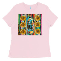 Bubblegum Pink western teacher Ladies Tee - LillyAllenDesigns