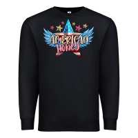 Black American honey 4th of july Premium Sweatshirt - FaDigitalArtStudio