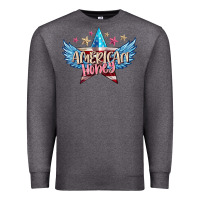 Charcoal Heather American honey 4th of july Premium Sweatshirt - FaDigitalArtStudio