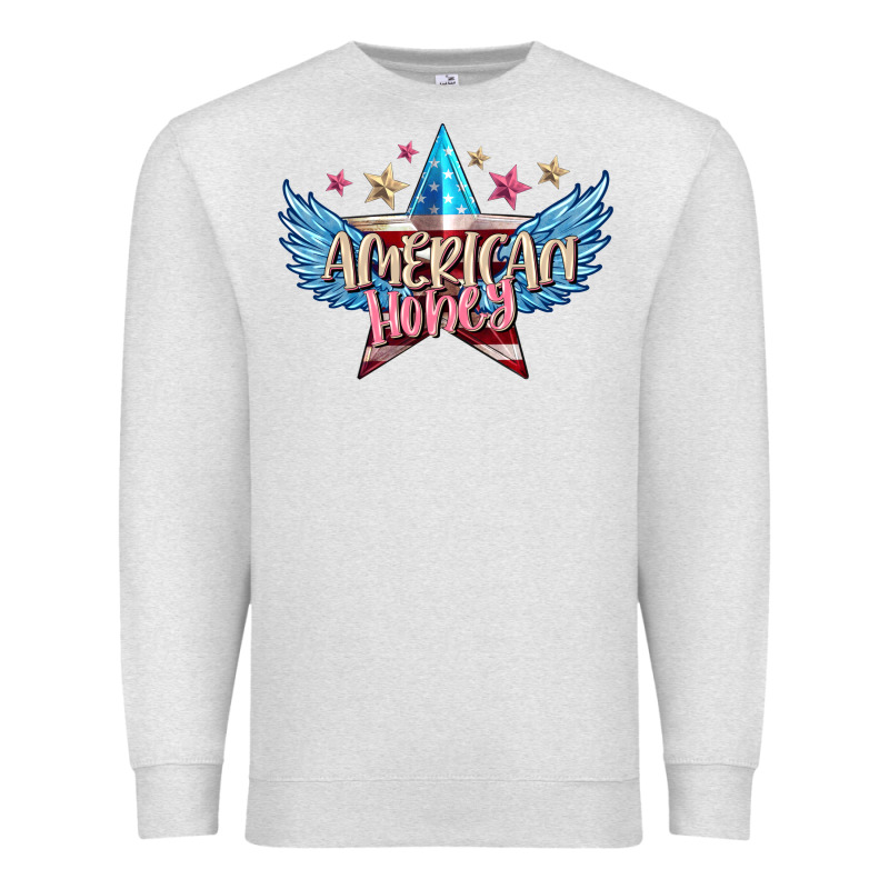 American Honey 4th Of July Premium Sweatshirt by FaDigitalArtStudio | Teevron