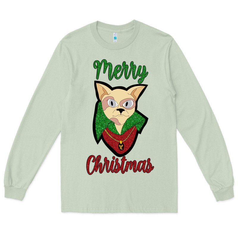 Merry Christmas Cat Long Sleeve Tee by Bettercallsaul | Teevron
