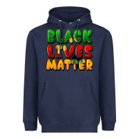 Navy black lives matter Heavyweight Hoodie - FaDigitalArtStudio