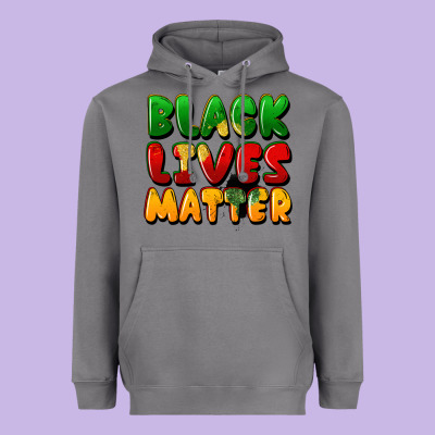 Black Lives Matter Heavyweight Hoodie Designed By Fadigitalartstudio