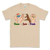 Mushroom Peace Love Pride Classic Tee - BundleAndBundleShop