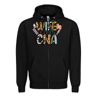 Black wife mom cna Zipper Hoodie - CowGirlArtShop