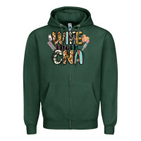 Sports Green wife mom cna Zipper Hoodie - CowGirlArtShop