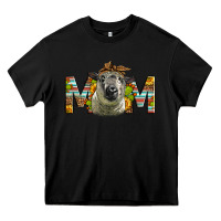 Black Western Hampshire Sheep Mom Heavy Core Tee - LillyAllenDesigns