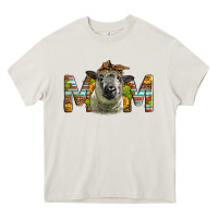 Cream Western Hampshire Sheep Mom Heavy Core Tee - LillyAllenDesigns