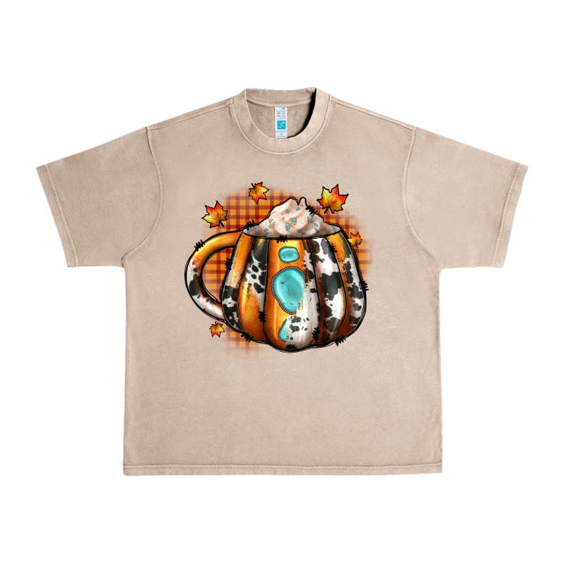 Thanksgiving Coffee Cup Gemstone Urban Heavy Tee by JahusDesignShop | Teevron