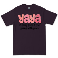 Plum yaya in every season, she shines with grace Premium Tee - MaliasSmallBusiness