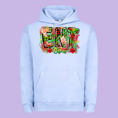 Ent Crew Christmas Urban Hoodie Designed By Cowhidedigitalart