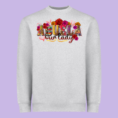 Abuela Our Lady Heavyweight Sweatshirt Designed By Texasbilliewilder