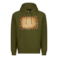 Army Green Buralp and Leopard Premium Hoodie - CowCowDesign