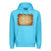 Ocean Blue Buralp and Leopard Premium Hoodie - CowCowDesign