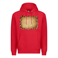 Red Buralp and Leopard Premium Hoodie - CowCowDesign