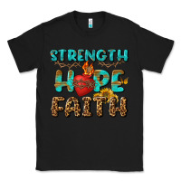 Black Strength Hope Faith Classic Tee - BundleAndBundleShop