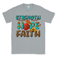 Heather Grey Strength Hope Faith Classic Tee - BundleAndBundleShop