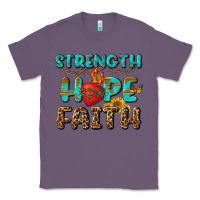 Lavender Strength Hope Faith Classic Tee - BundleAndBundleShop