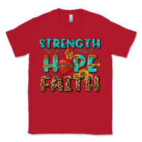Red Strength Hope Faith Classic Tee - BundleAndBundleShop