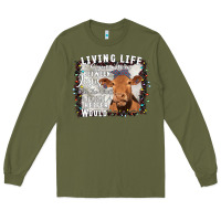 Between Jesus Take The Wheel I Wish A Heifer Would Long Sleeve Tee | Teevron