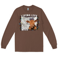 Chestnut Between Jesus Take The Wheel I Wish A Heifer Would Long Sleeve Tee - Bettercallsaul