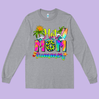 Mom Summer Long Sleeve Tee Designed By Ranaportraitstore