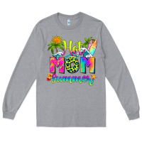Heather Grey mom summer Long Sleeve Tee - RanaPortraitStore