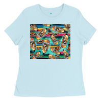 Baby Blue Western Teacher Pencil Ladies Tee - LillyAllenDesigns
