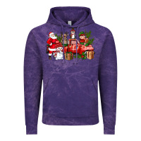 Cloud Purple Santa Snowman Reindeer Penguin Elf Christmas Truck Vintage Hoodie - BundleAndBundleShop