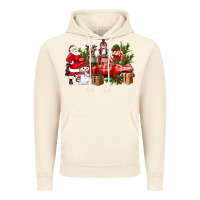 Vintage Artic Santa Snowman Reindeer Penguin Elf Christmas Truck Vintage Hoodie - BundleAndBundleShop