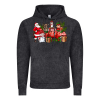 Vintage Black Santa Snowman Reindeer Penguin Elf Christmas Truck Vintage Hoodie - BundleAndBundleShop