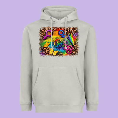 Lgbtq Background Heavyweight Hoodie Designed By Fadigitalartstudio
