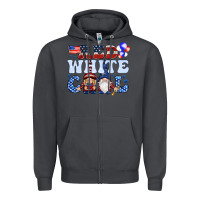 Smoke Red white cool with gnomies 4th of july Zipper Hoodie - HowdyJamesFarm