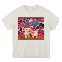 Cream be mine valentine's day pigs Heavy Core Tee - Jasminsmagicworld