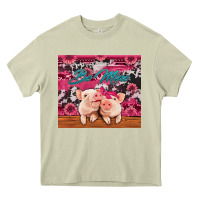 Mossy be mine valentine's day pigs Heavy Core Tee - Jasminsmagicworld