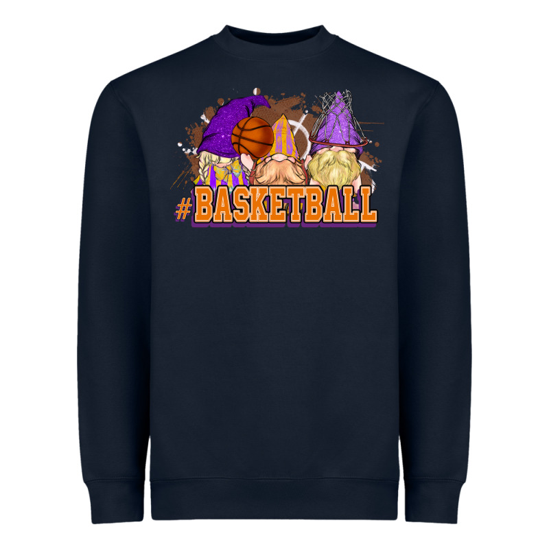 Basketball Gnomes Heavyweight Sweatshirt by NancyCooperArtShop | Teevron