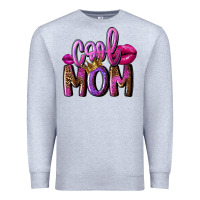Heather Grey Cool mom Mother's Day Premium Sweatshirt - FaDigitalArtStudio