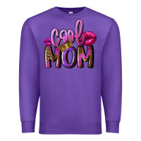 Purple Cool mom Mother's Day Premium Sweatshirt - FaDigitalArtStudio