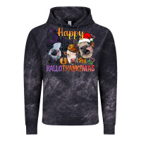 Cloud Black Happy Hallothanksmas Cows Vintage Hoodie - BundleAndBundleShop