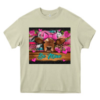 Mossy be mine valentine's day cow Heavy Core Tee - Jasminsmagicworld