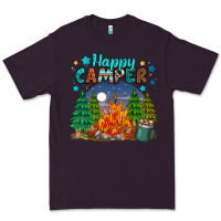 Plum happy camper Premium Tee - MaliasSmallBusiness