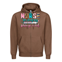 Chestnut Nurse in progres Zipper Hoodie - CowGirlArtShop