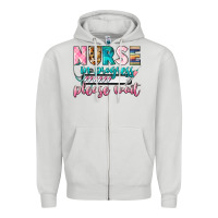 Dove Grey Nurse in progres Zipper Hoodie - CowGirlArtShop