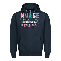 Navy Nurse in progres Zipper Hoodie - CowGirlArtShop