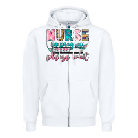 White Nurse in progres Zipper Hoodie - CowGirlArtShop