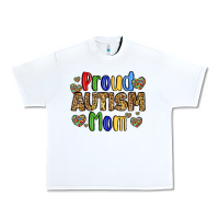 White proud autism mom design Urban Heavy Tee - LillyAllenDesigns