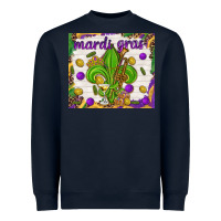 Mardi Gras Fleur De Lis Heavyweight Sweatshirt | Teevron