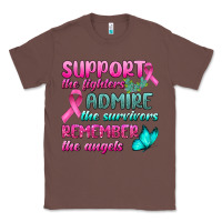 Chestnut Support The Lighters Admire The Survivors Remember The Angels Classic Tee - BundleAndBundleShop