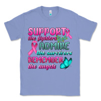 Colony Blue Support The Lighters Admire The Survivors Remember The Angels Classic Tee - BundleAndBundleShop
