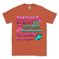 Copper Support The Lighters Admire The Survivors Remember The Angels Classic Tee - BundleAndBundleShop